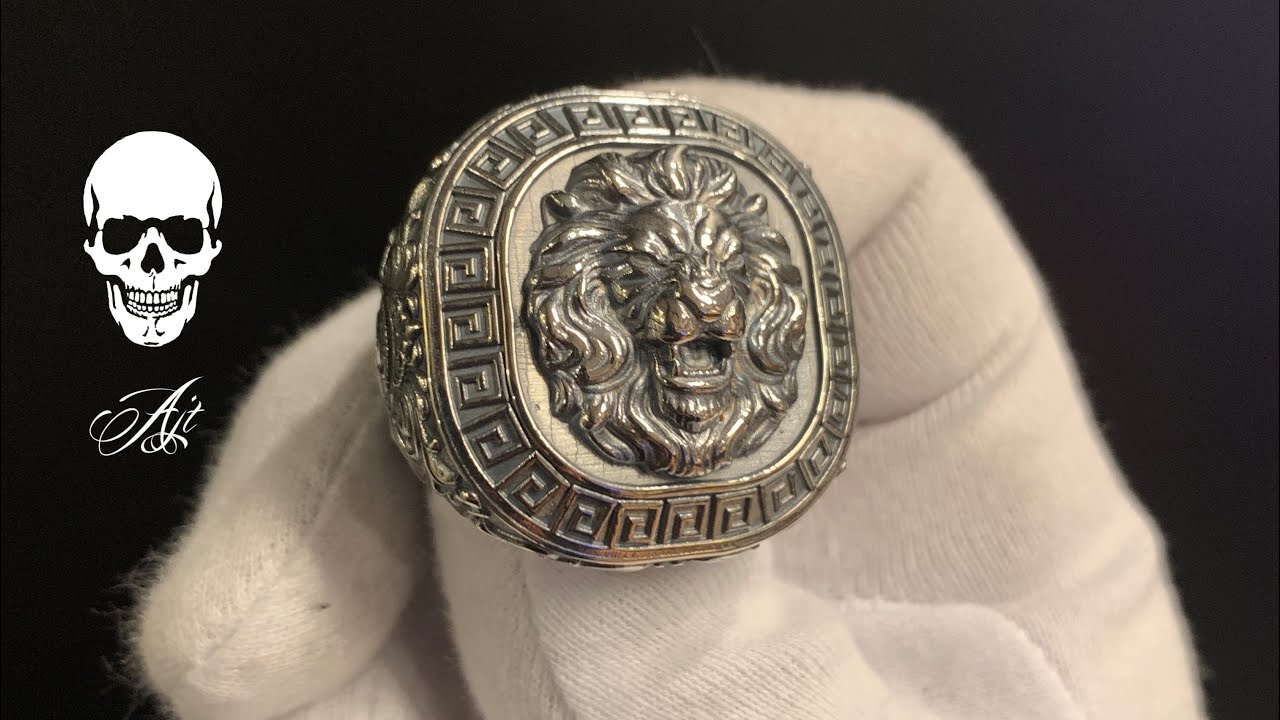 Large Lion Signet Ring