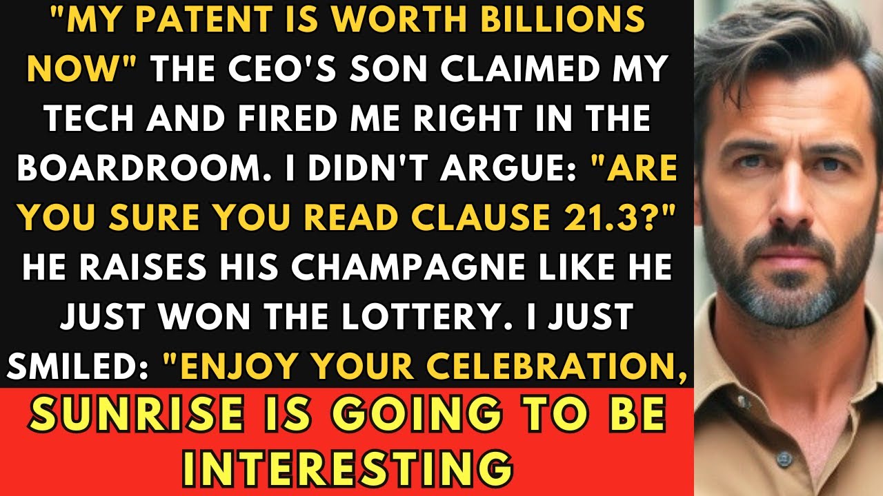 Сын генерального директора забрал мой патент на 1,8 млрд долларов и уволил меня. Поэтому я отозва...