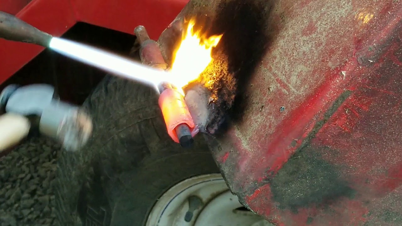 Wood chipper chute repair