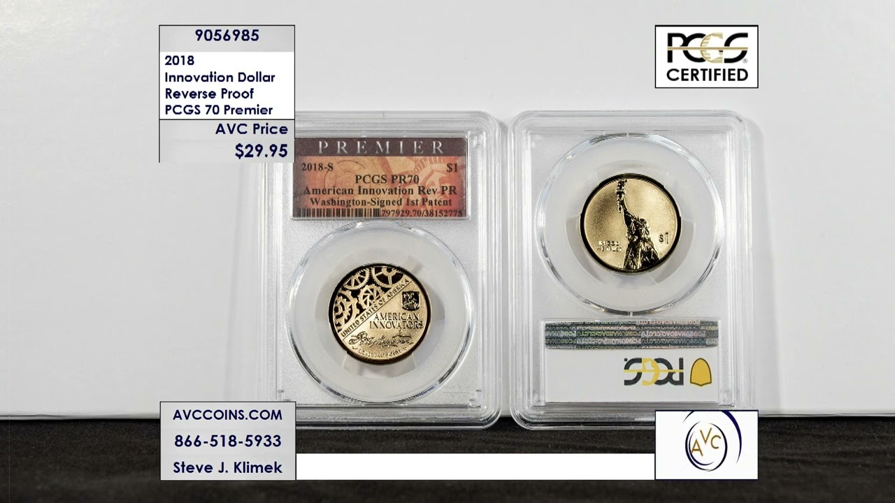2018 Innovation Dollar - Reverse Proof - PCGS 70 Premier