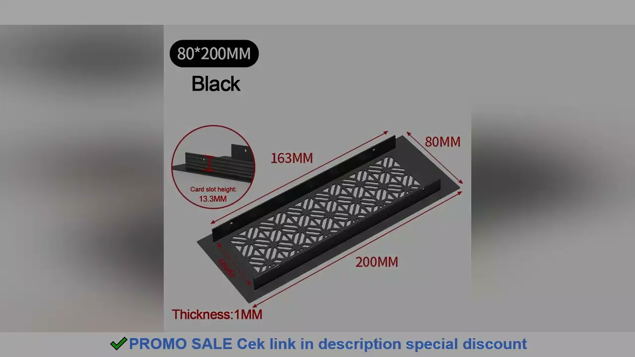 Aluminum Alloy Vents Cover Rectangle Louver Ventilator Grille Cover Breathable Mesh 50/80mm Wide Air