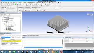 Rectangular fins heat transfer analysis through ansys(step by step tutorial 1-2)