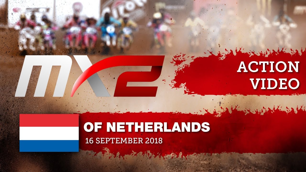 Calvin Vlaanderen passes Thomas Kjer Olsen - MXGP of the Netherlands 2018