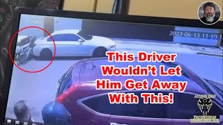 Mugging Victim Smooshes Moto Robber With Their Car! Resimi