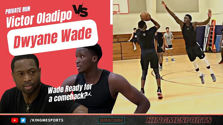 Victor Oladipo Goes At It w/ Dwyane Wade at Privat...