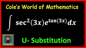 Integral of sec^2*(3x) • e^(tan(3x)) ❖ Calculus 1 ❖ U-Substitution
