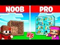 Noob vs pro  la meilleure base en blocs minecraft 