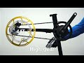 No-derailleur bicycle drivetrain (Manual Rotation Test)@contavelo