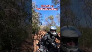 KLR 650 on Section 6 of SEBDR.  Old Bucktown Road.