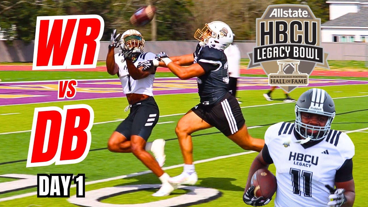 "Прекратите меня испытывать!" Тренировка перед матчем HBCU 1 на 1: противостояние ресивера и защи...