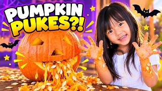 Information Funny Pumpkin Carving for Kids! Silly “Puking” Pumpkin 🎃 | Lola's Big Imaginat News