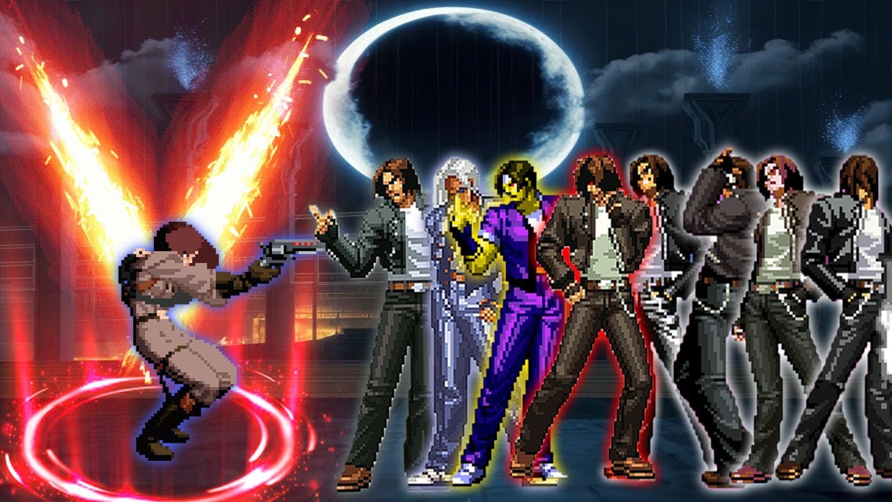 [KOF Mugen] High Tech Whip Vs 8 Kyo Kusanagi Team