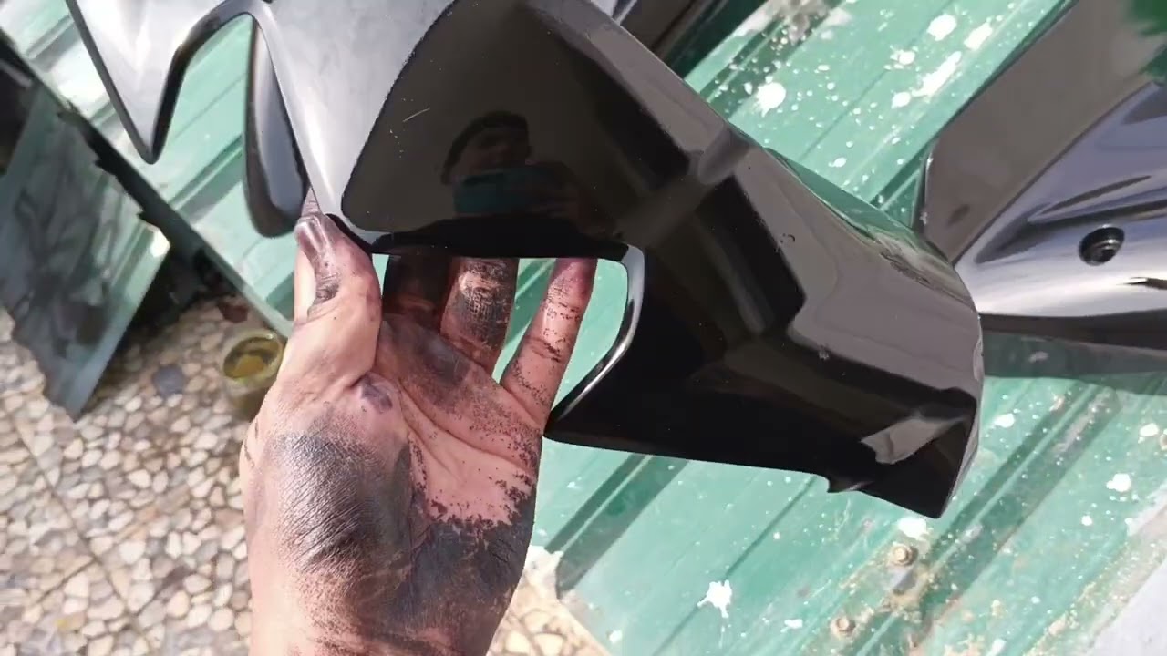 Cat ulang motor revo yang sudah jelek menggunakan Cat Semprot MR.DIY