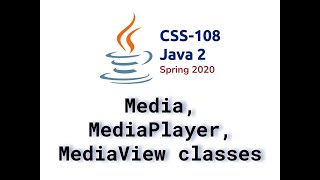 10 Media, MediaPlayer, MediaView classes