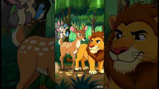Smart Rabbit vs Lazy Lion 🐰🦁 |  #cartoon #cartoonstory #vootkids #kidsstory #animationstory