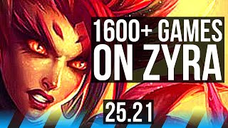 Zyra Vs Xerath Mid 1600 Games Kr Master 25.21