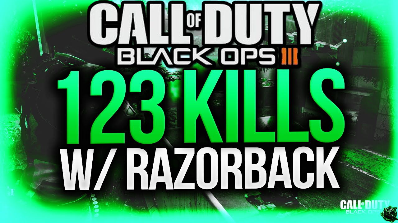 Black Ops 3 - 123 KILLS w/ RAZORBACK SMG - BEST SMG IN THE GAME! (COD BO3 100+ Kills)