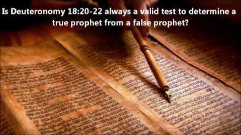 Is Deuteronomy 18:20-22 always a valid test to determine a true prophet from a false prophet?