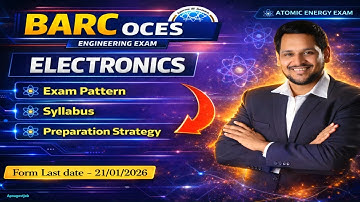 BARC OCES Electronics 2026 | Complete Syllabus Complete Strategy & How to Crack in First Attempt