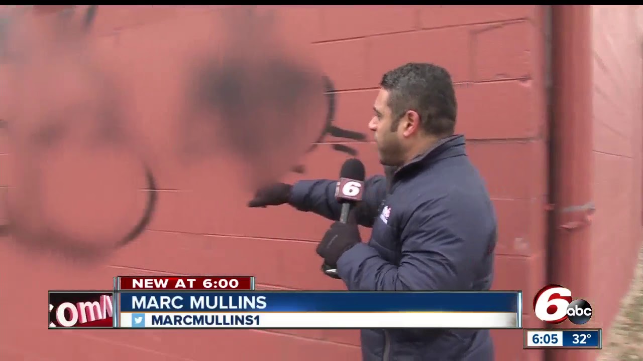 Neighbors in the Fletcher Place neighborhood are tackling a recent rash of graffiti