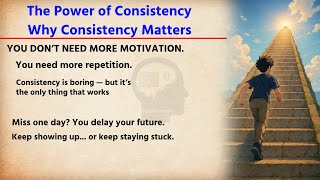 The Power of Consistency | Why Consistency Matters | Improve your English | 🔥 Graded Reader