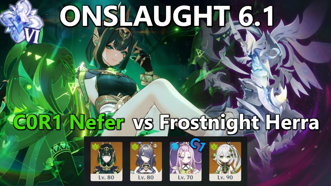 C0R1 Nefer 4 cost vs Dire Frostnight Herra || 6.1 Onslaught clear || no voiceover no edit