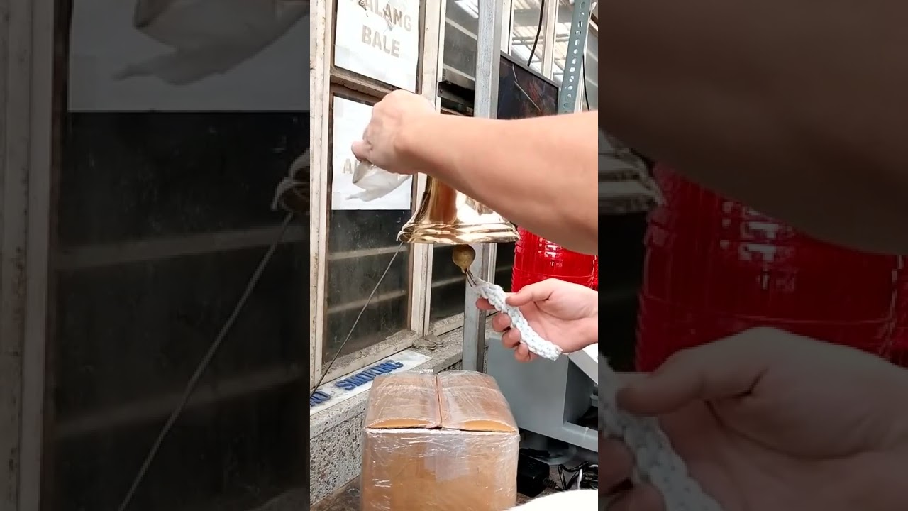 6" x 6" Nautical Brass Bell w/ mounting bracket for wall