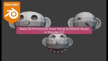 LIVENODING Basic Procedural Puppet Head Using Geometry Nodes