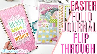 Easy Easter Folio Project Share, Easy Folio Using Scraps with Mini Journal