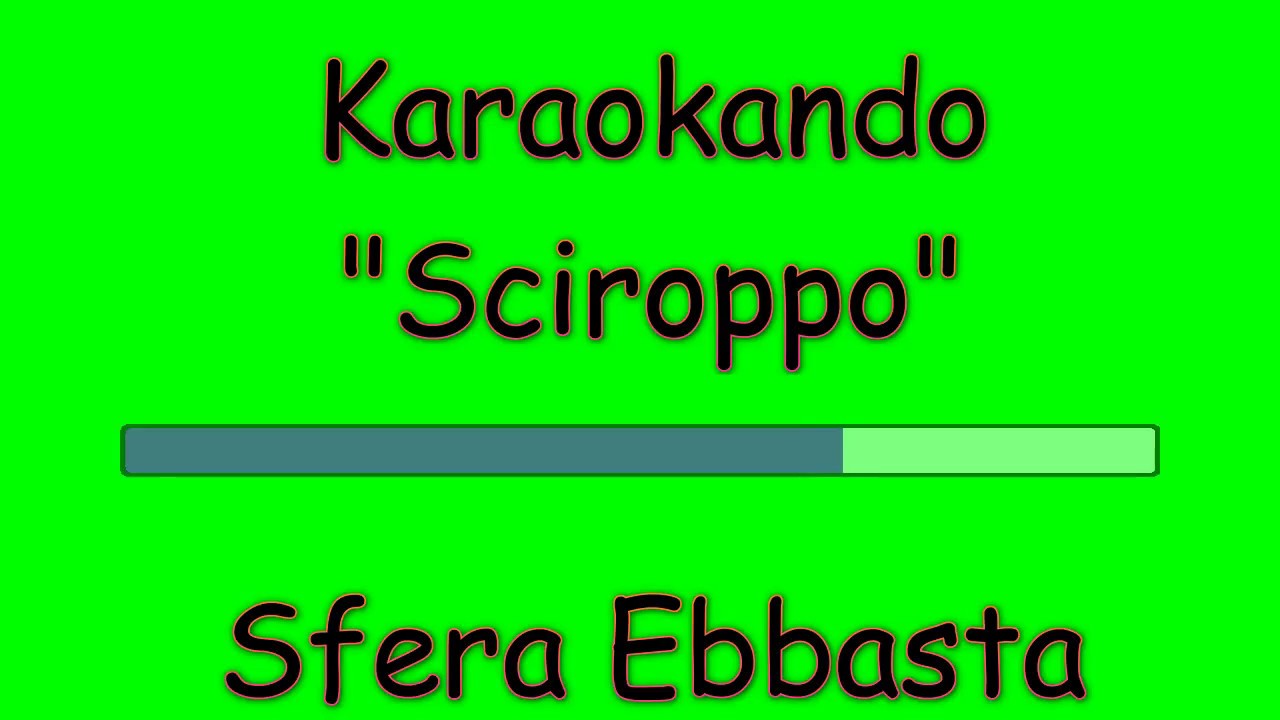 Karaoke Italiano Sciroppo Sfera Ebbasta Dref Gold Testo YouTube