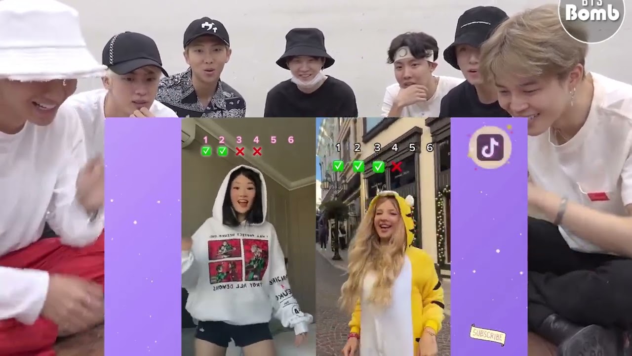 BTS REACTION Kika Kim vs Tiktokers