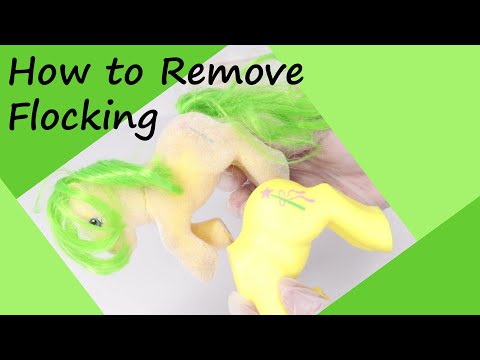 How to Remove Flocking from a So Soft Pony - Vintage My Little Pony Magic Star's De-Flocking Process