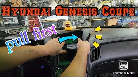 2013-2015 Hyundai Genesis Coupe How to remove the radio step by step