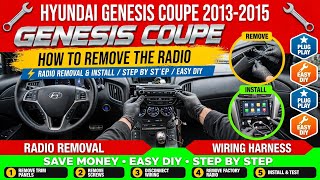 2013-2015 Hyundai Genesis Coupe How to remove the radio step by step