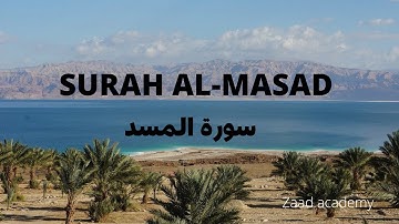 Surah Al-Masad |Palm fiber|سورة المسد | English translation | Description | Qari Tawfik-As-Sayegh