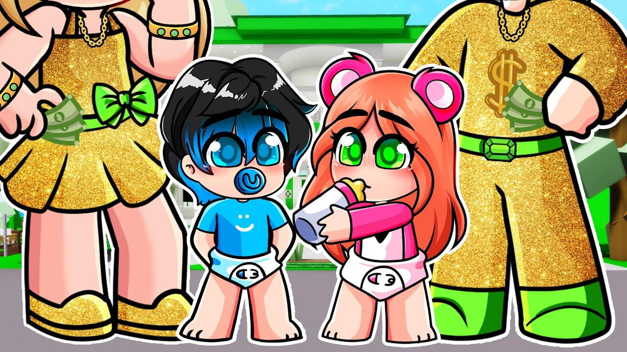 ME ADOPTA una FAMILIA de MILLONARIOS en Brookhaven Roblox 🤑💸