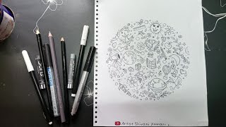 "Back to School Doodle Art | Creative Circle Design by Artist Shivani Kumari