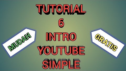 6 TUTORIAL CARA MEMBUAT INTRO YOUTUBE PALING SIMPLE #tutorial #kinemaster #pixellab