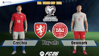 Czech vs. Denmark - European Qualifiers World Cup 2026 | Full Match | FC 26 - PS5™[4K]