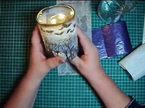 Gläser mit Serviettentechnik bearbeiten - faltenfrei und schnell ...