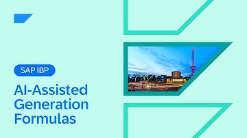 AI-Assisted Generation of Formulas in SAP IBP | 2505 Release Highlights & Demo