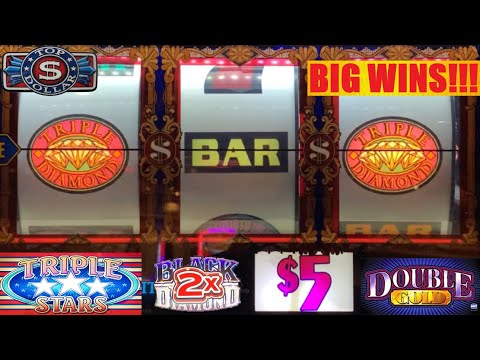 Top Dollar was hot! Triple Stars + Double Gold + Double Black Diamond slots! Last spin miracle!