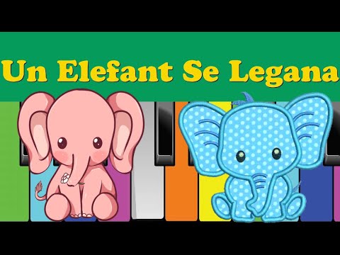 UN ELEFANT SE LEGANA TUTORIAL PIAN PENTRU COPII | CÂNTECELE PENTRU COPII