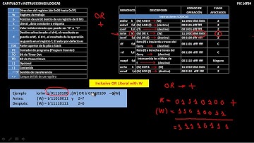 CURSO PIC 16F84A  INSTRUCCIONES OR CAPT 7 PARTE 3