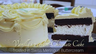 Homemade Vanilla ICE CREAM cake | Gaely Cake