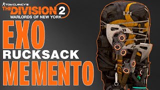 The Division 2 EXO Backpack MEMENTO / Exotic Backpack Memento TU11 PTS/Division 2 German