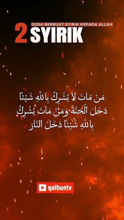 Waspada! 2 Jenis Perbuatan Syirik kepada Allah #shortsfeed #shortsvideo #shortsviral #shortsdakwah