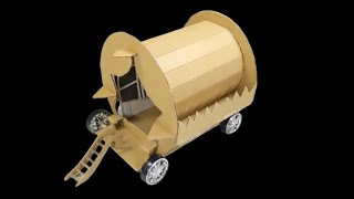 How To Make Diy Caravan With Cardboard