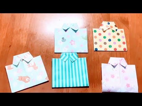 Easy Origami Cute Shirts - YouTube