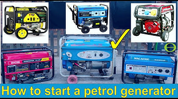 How to start a petrol generator - step by step